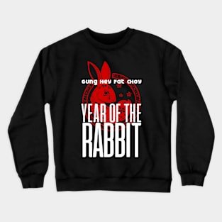 Chinese New Year, Year of the Rabbit 2023, Gung Hay Fat Choy No. 1 on Dark Background Crewneck Sweatshirt